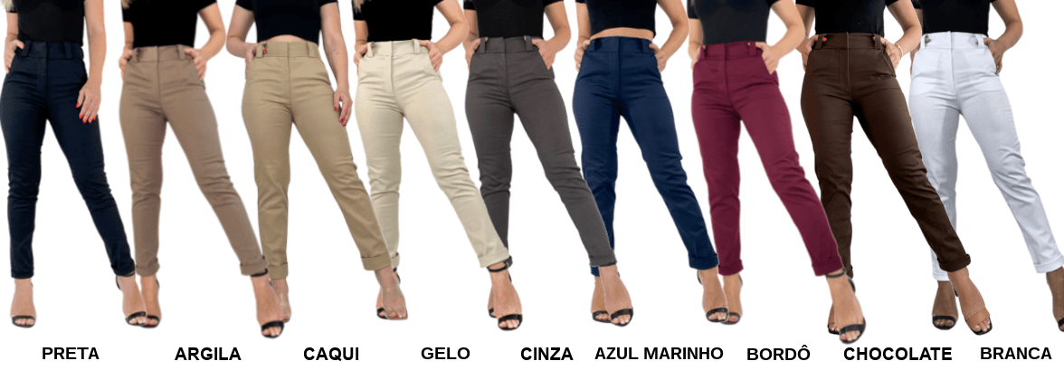 Opções de Cores Skinny Alfaiataria