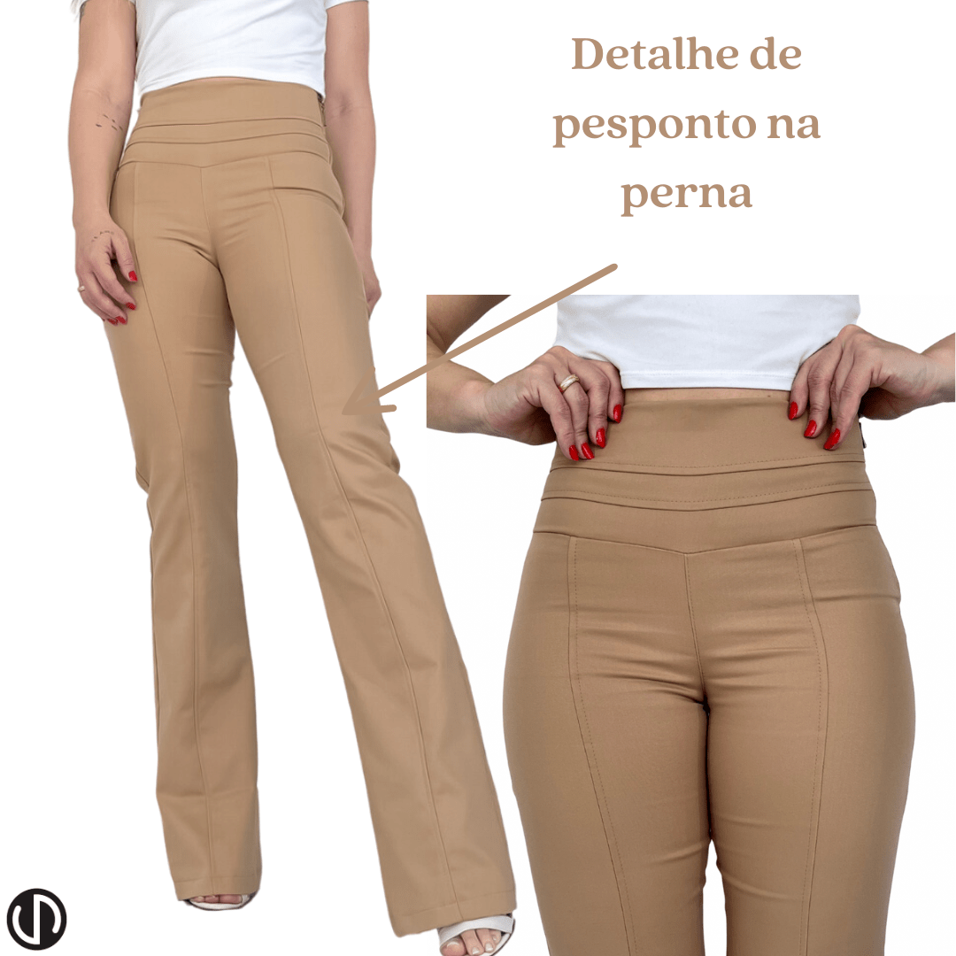 Calça Flare Cintura alta