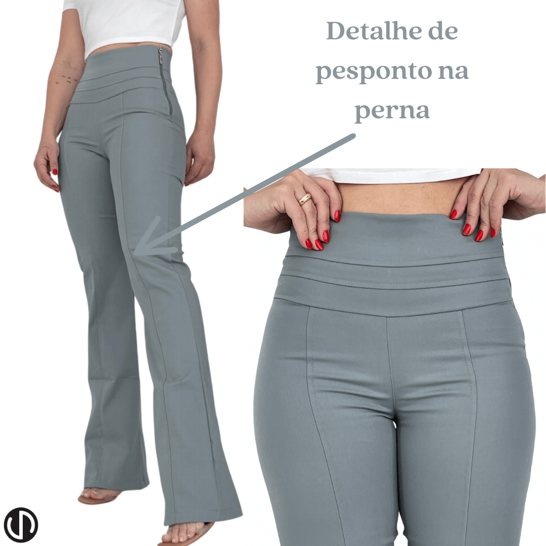 Calça Flare Cintura alta