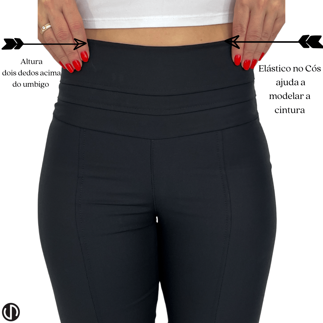 Calça Flare Cintura Alta