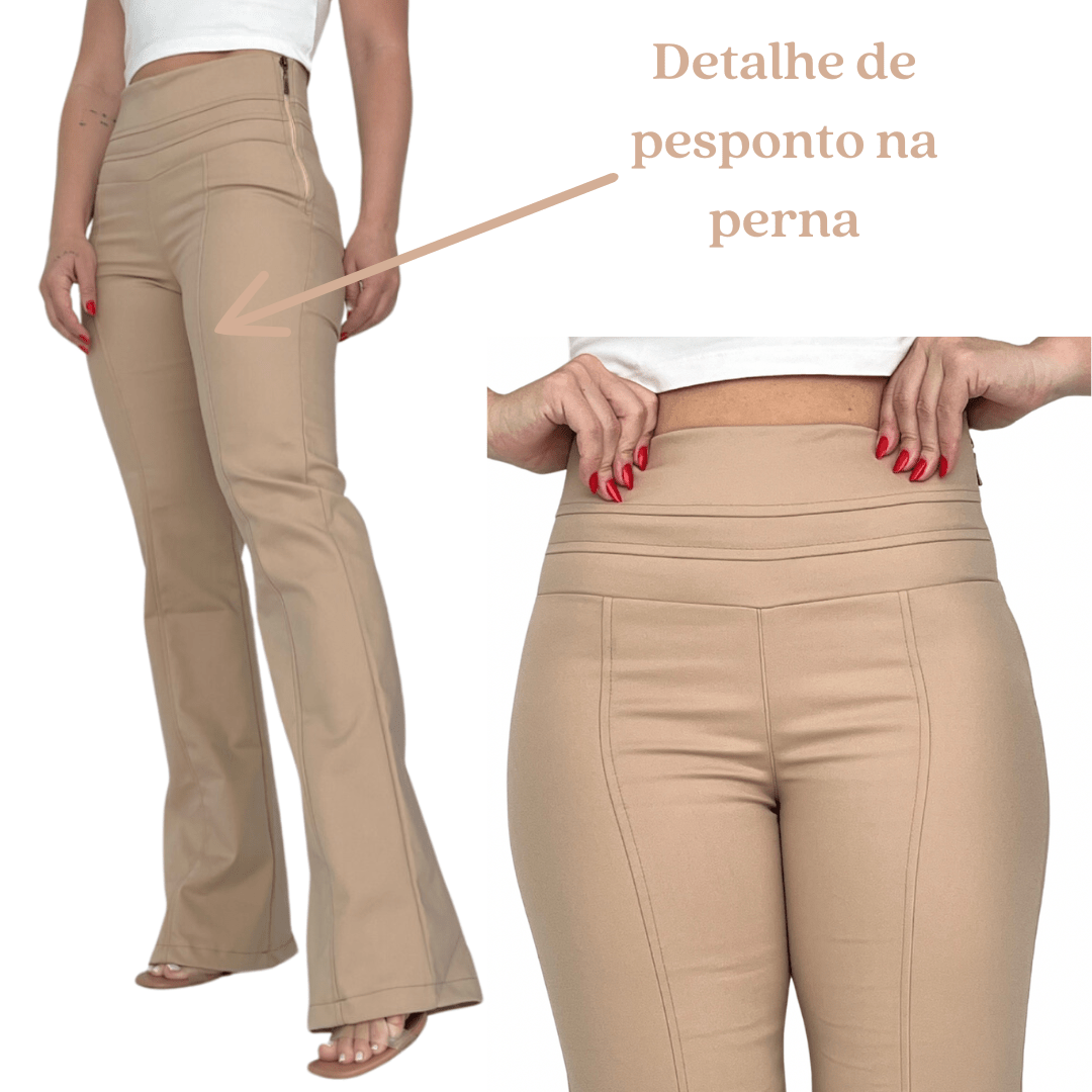 Calça Flare Cintura Alta