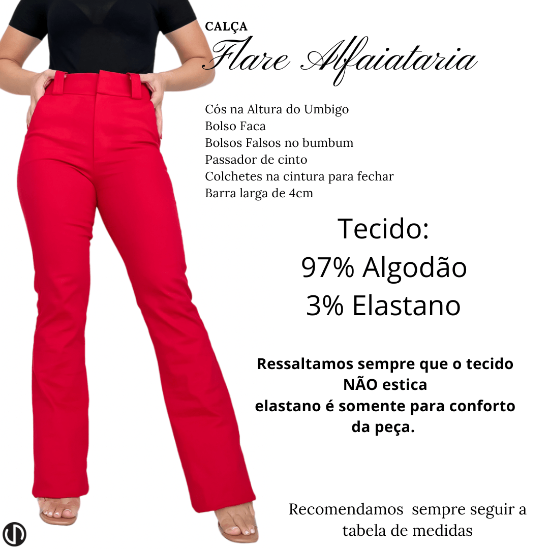 Calça Flare Alfaiataria