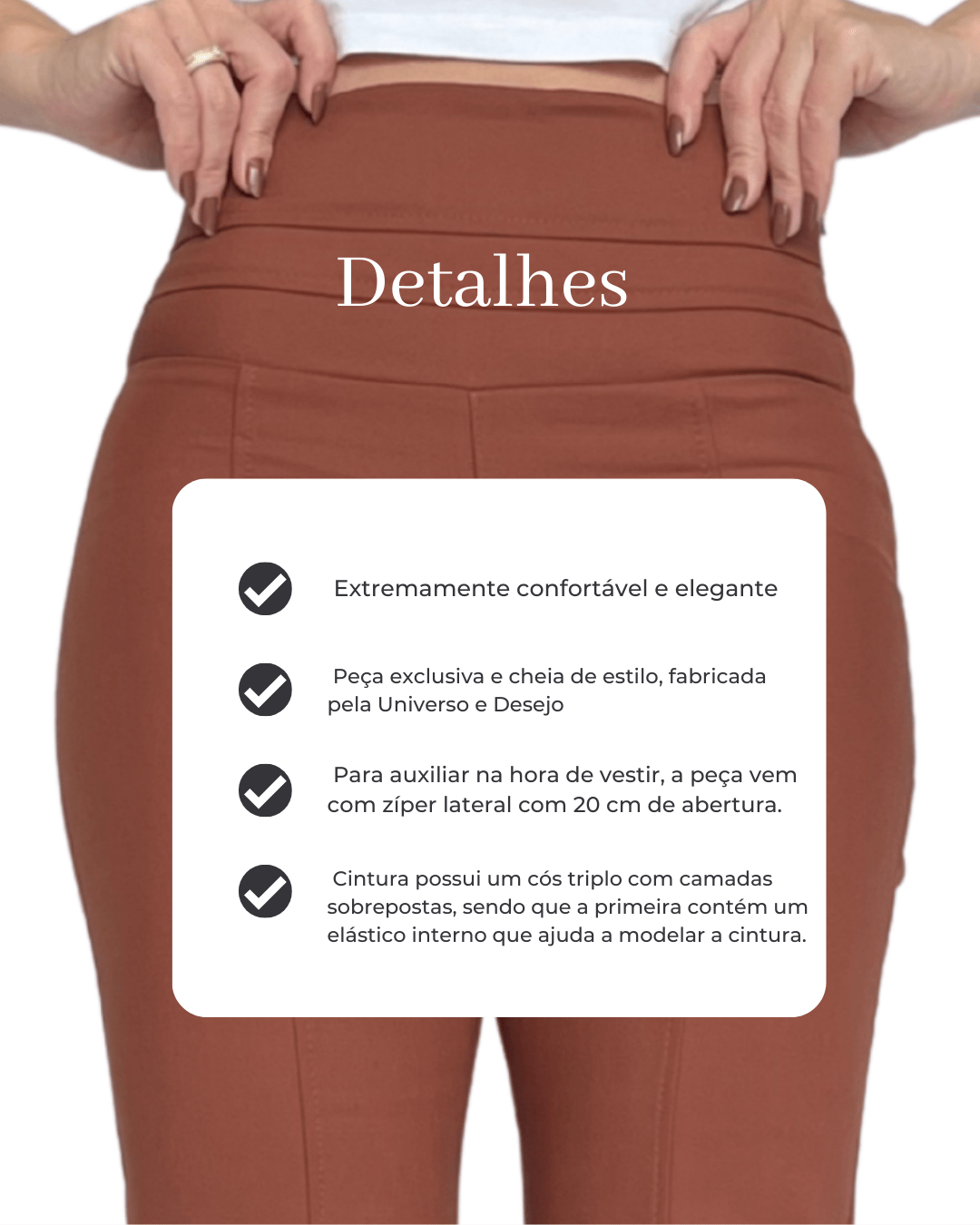 Calça Flare Cintura Alta