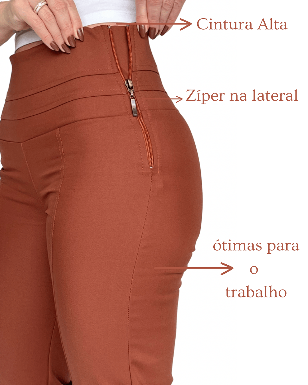 Calça Flare Cintura Alta