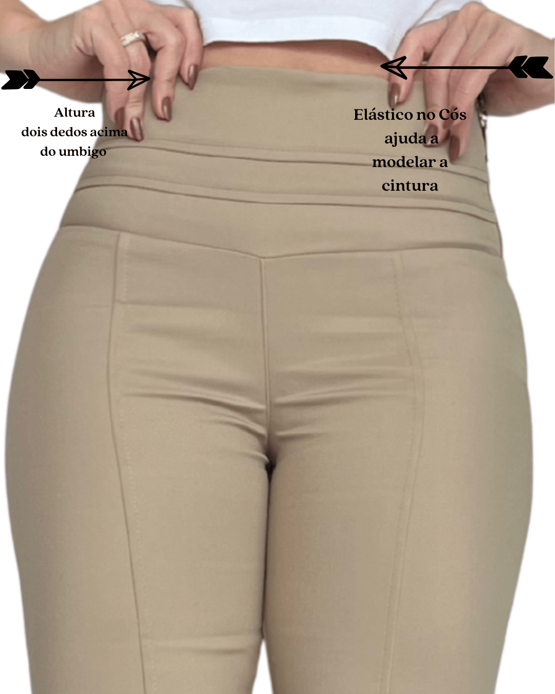 Calça Flare Cintura Alta
