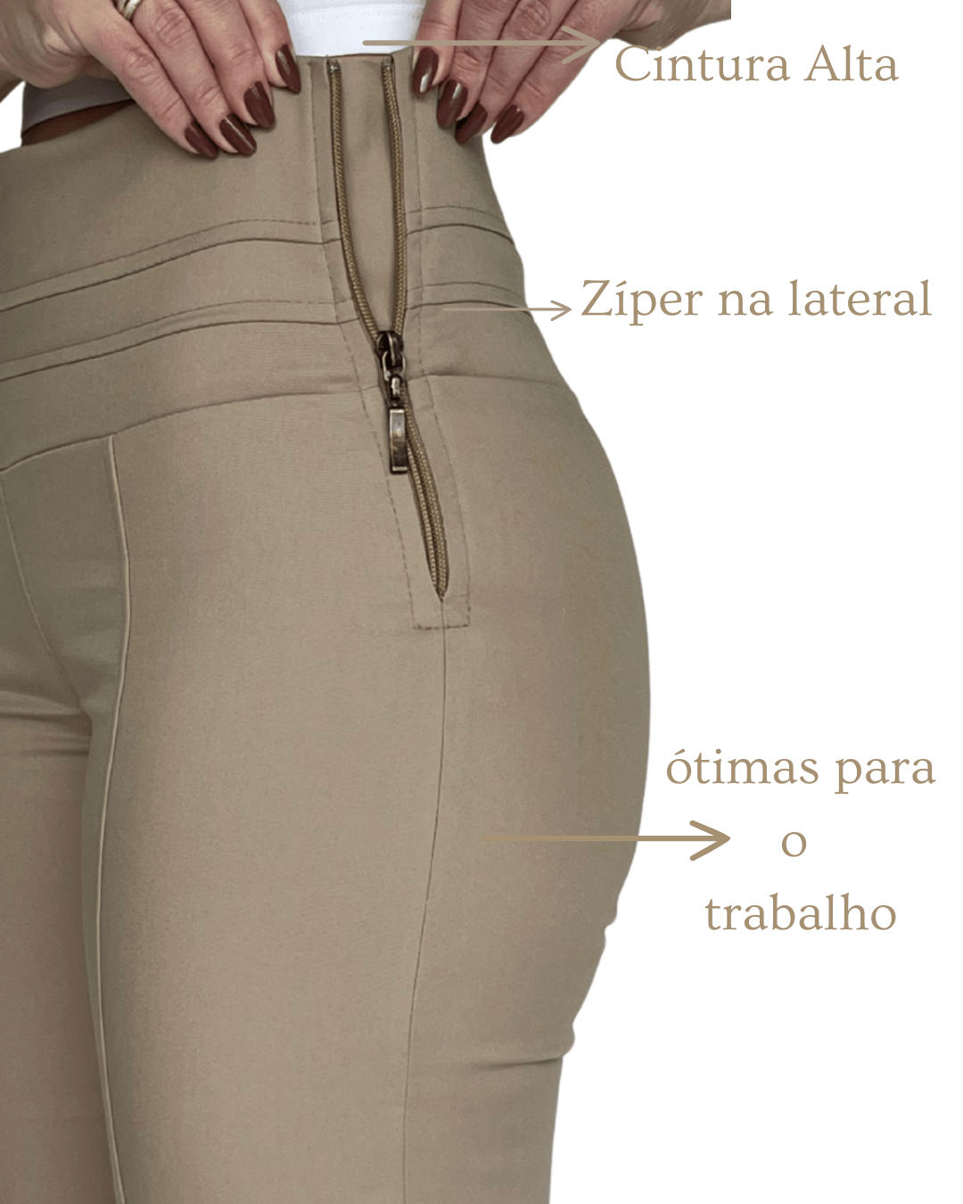 Calça Flare Cintura Alta