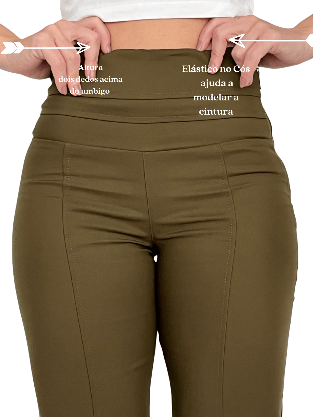 Calça Flare Cintura Alta