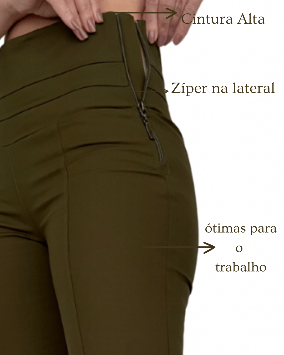 Calça Flare Cintura Alta