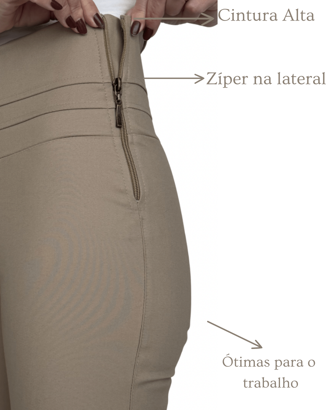 Calça Skinny Cintura Alta