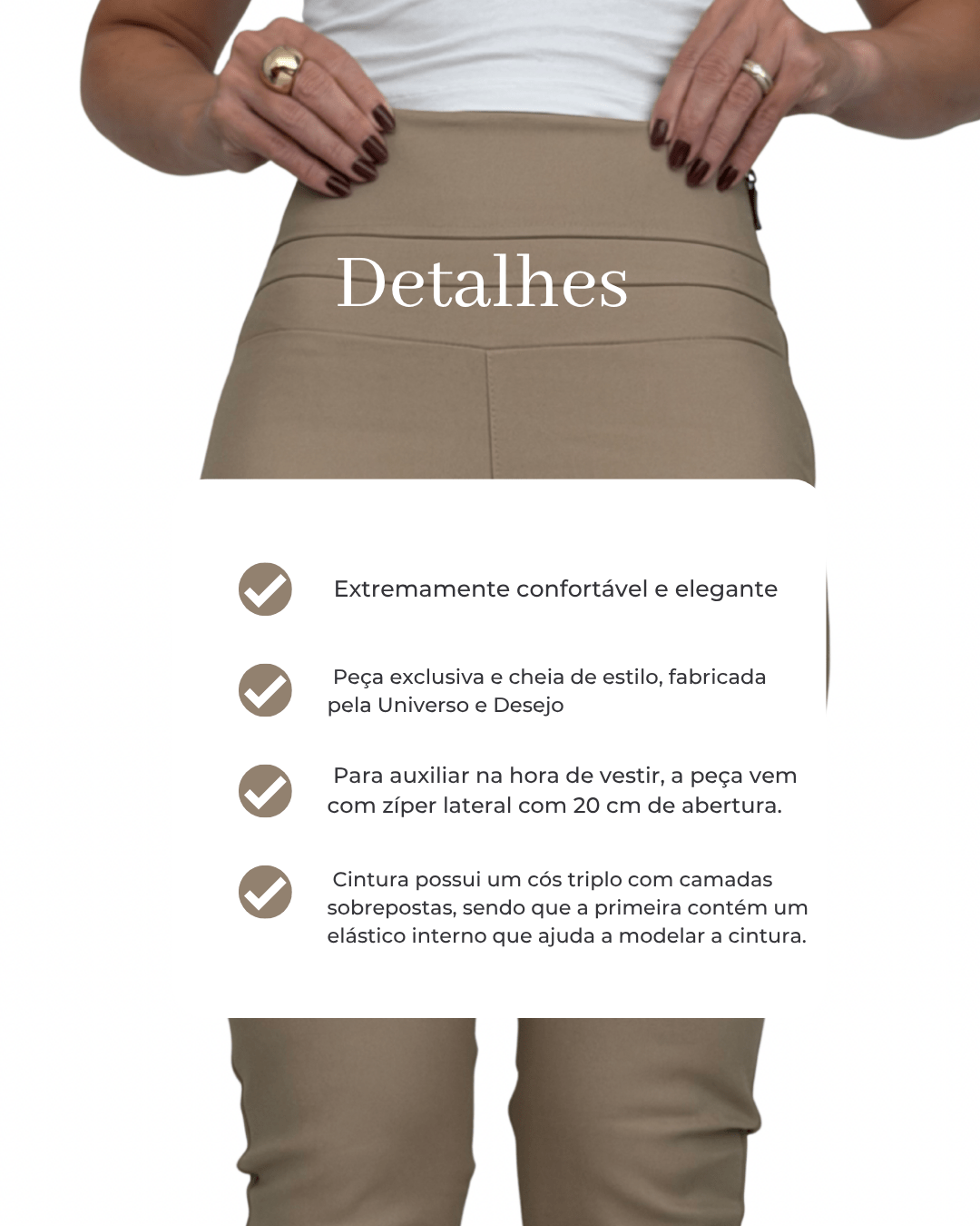 Calça Skinny Cintura Alta