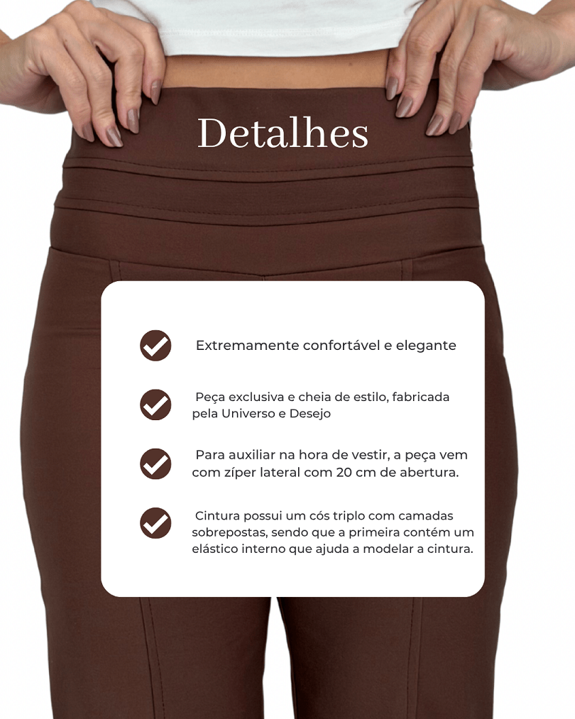 Calça Flare Cintura Alta