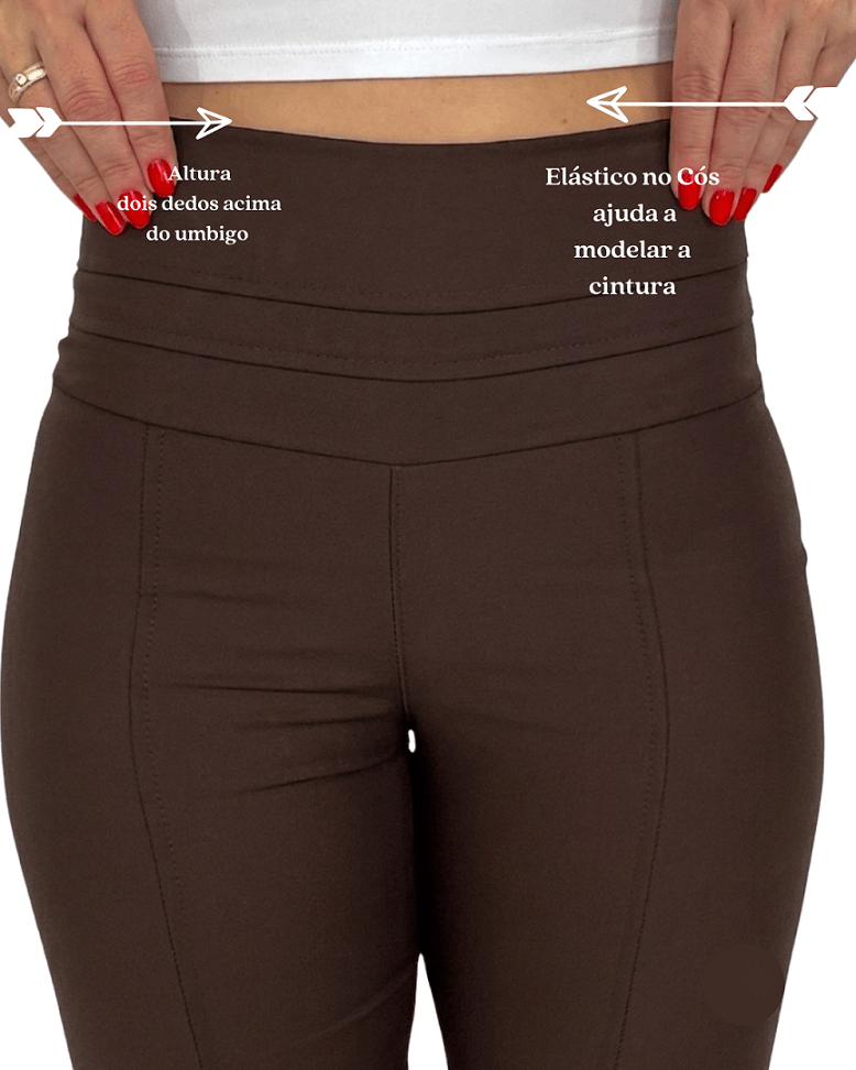Calça Flare Cintura Alta