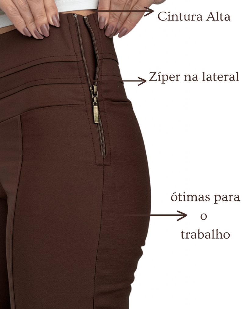 Calça Flare Cintura Alta