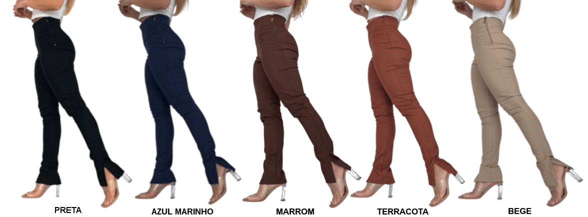 Calça Skinny Cintura Alta