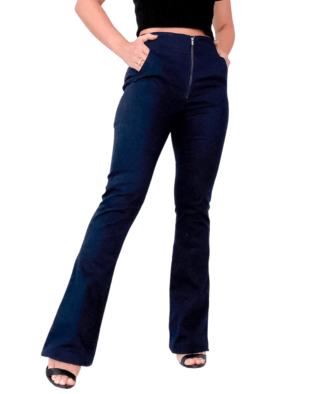 Calça Flare com Bolso