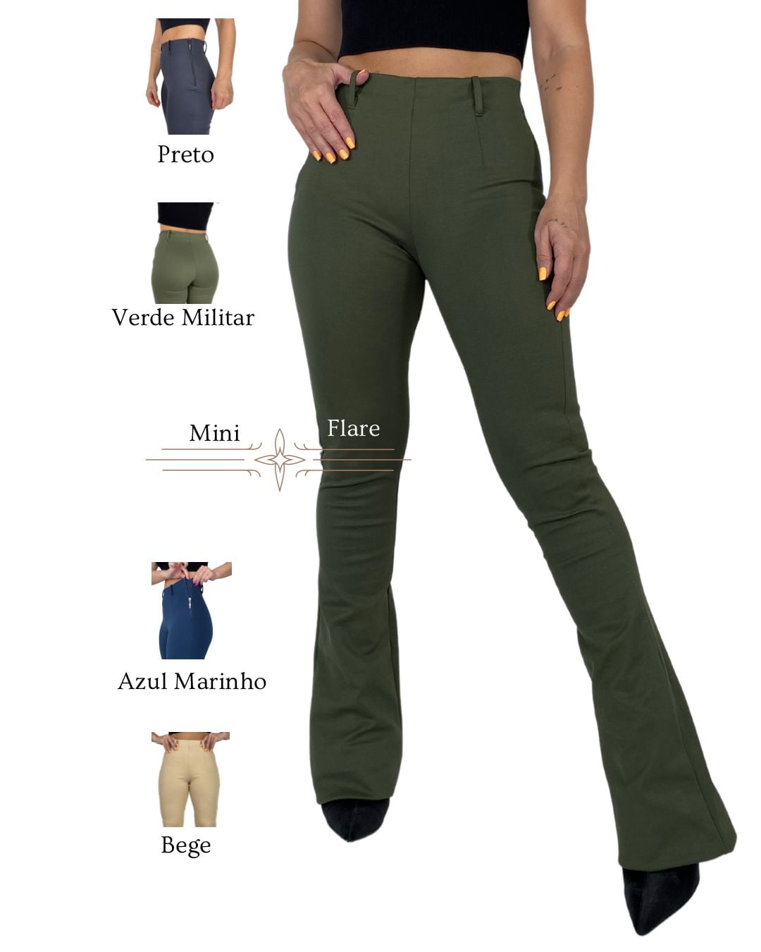 Calça MINI FLARE com Elastano