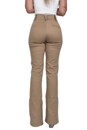 Calça FLARE ALFAIATARIA Caqui