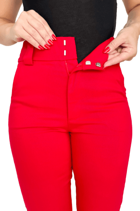 Calça FLARE ALFAIATARIA Vermelha