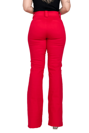 Calça FLARE ALFAIATARIA Vermelha
