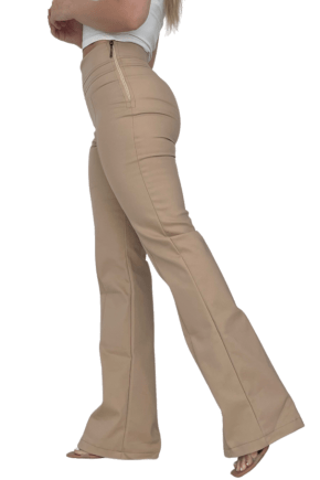 Calça Flare Cintura Alta BEGE