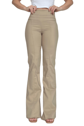Calça Flare Cintura Alta BEGE