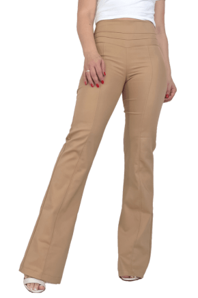 Calça Flare Cintura Alta CAQUI