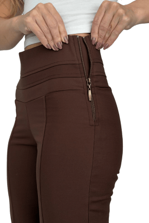 Calça Flare Cintura Alta MARROM