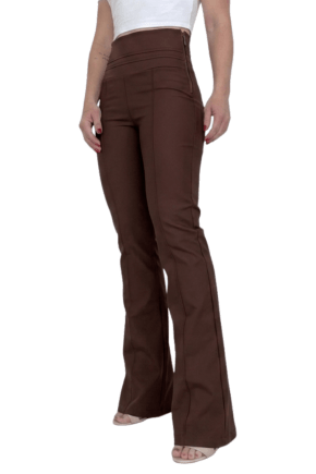 Calça Flare Cintura Alta MARROM