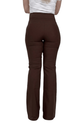 Calça Flare Cintura Alta MARROM