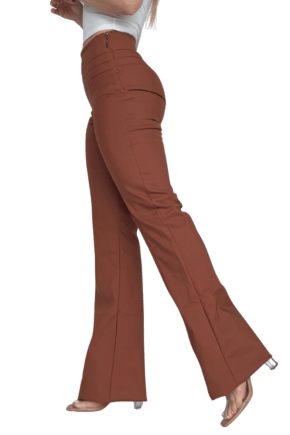 Calça Flare Cintura Alta TERRACOTA