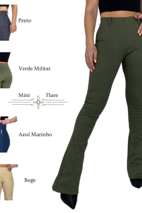 Calça MINI FLARE com Elastano