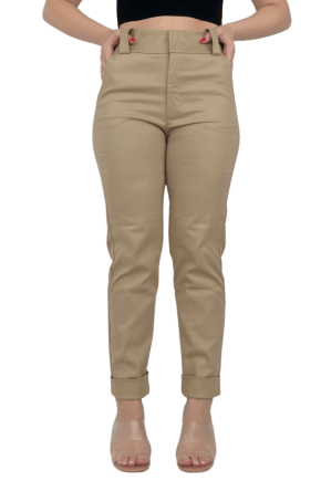 Calça SKINNY Cropped ALFAIATARIA Caqui