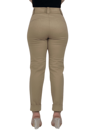 Calça SKINNY Cropped ALFAIATARIA Caqui