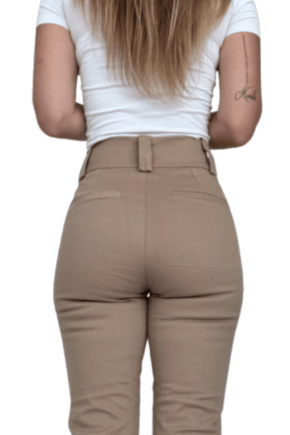Calça SKINNY Cropped ALFAIATARIA Caqui
