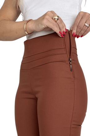 Calça Skinny Cintura Alta TERRACOTA