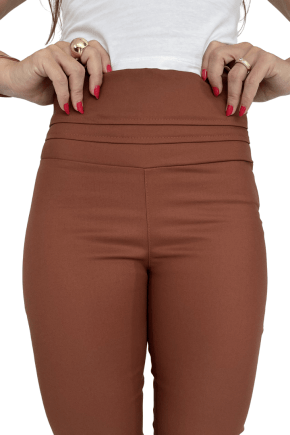Calça Skinny Cintura Alta TERRACOTA