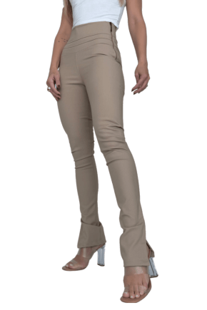 Calça Skinny Cintura Alta BEGE