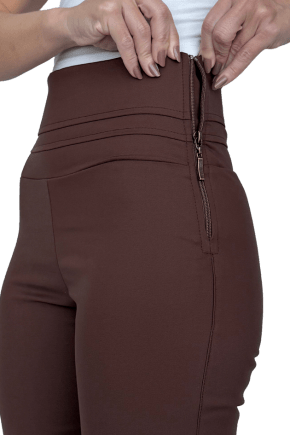 Calça Skinny Cintura Alta MARROM