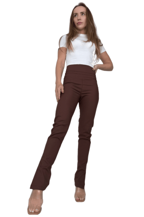 Calça Skinny Cintura Alta MARROM
