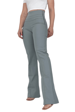 KIT COM 1 CALÇA FLARE CINTURA ALTA + 1 CALÇA SKINNY CINTURA ALTA