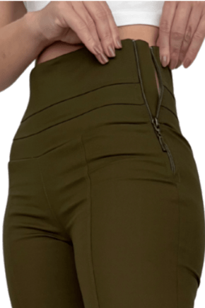 KIT COM 2 CALÇAS FLARE CINTURA ALTA